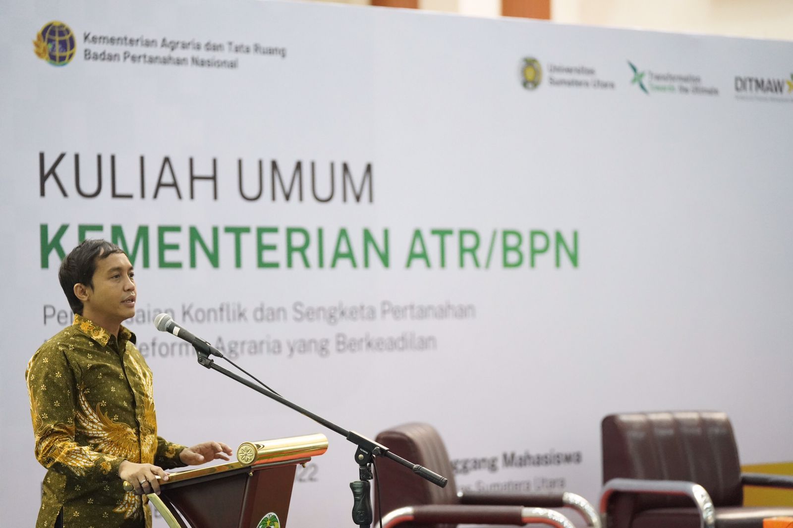 Kementerian ATR/BPN Kuliah Umum Sengketa Pertanahan Di USU ...