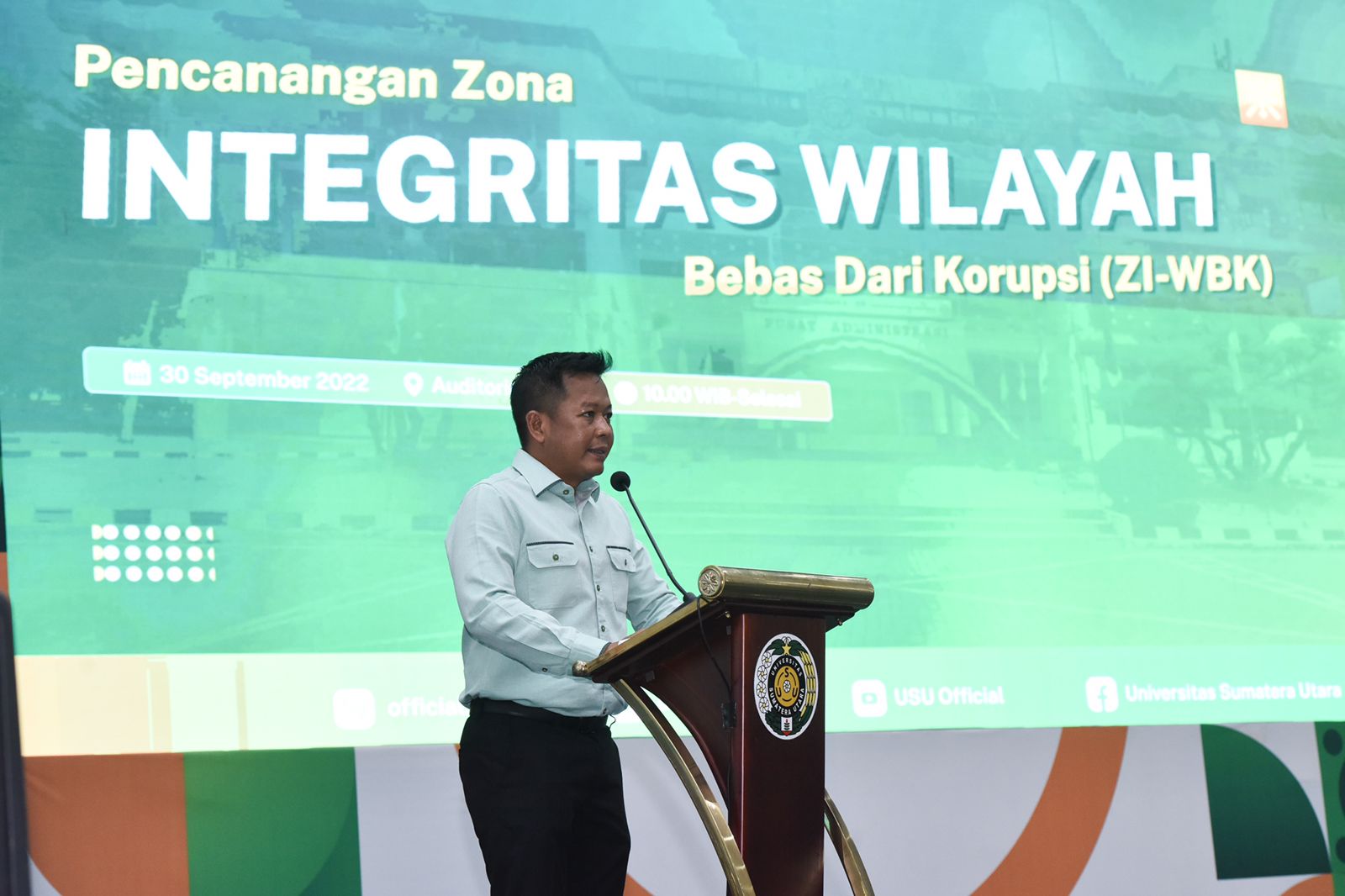 USU Canangkan Zona Integritas Wilayah Bebas Dari Korupsi Universitas Sumatera Utara