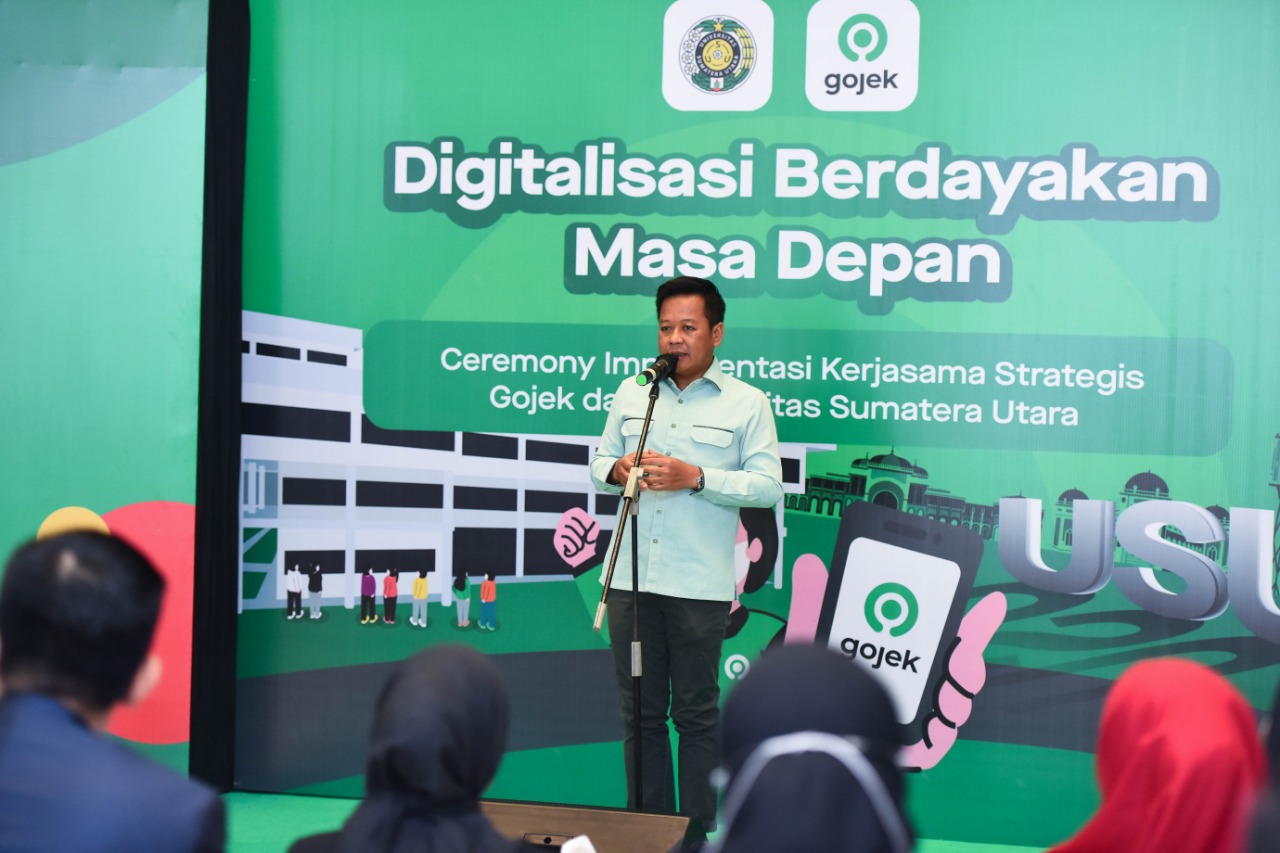 Usu Gojek Mou Dorong Mahasiswa Peka Digitalisasi Universitas Sumatera Utara 1170